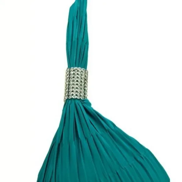 Teal Rhinestone Bikini - Picture 9 of 12